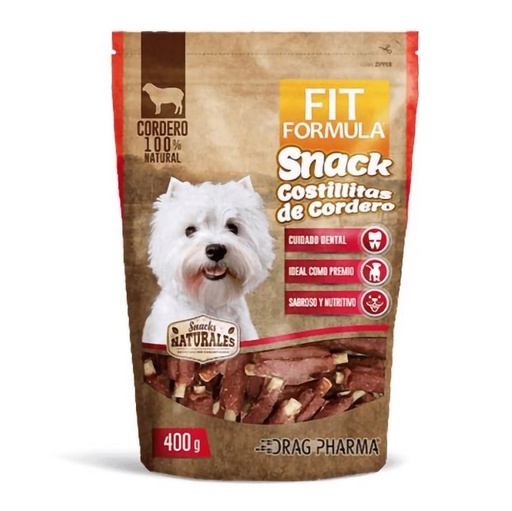 [7800006010972] Fit Formula Perros Snack Costillitas de Cordero 400 g