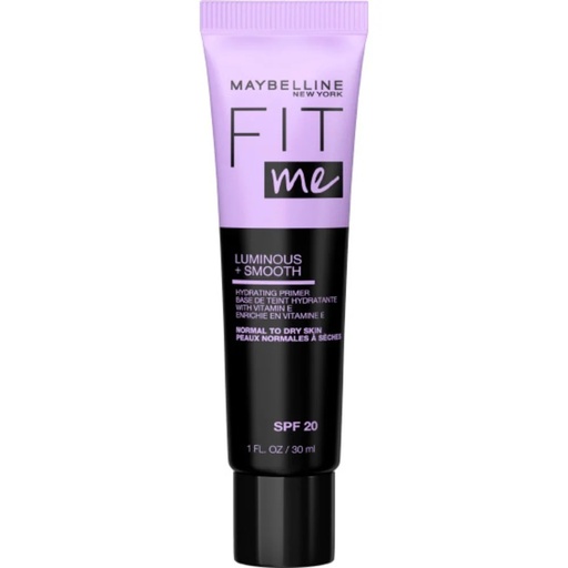 [3600531631390] Fit Me Base Hidratante Luminosa y Suave FPS 20 Piel Normal a Seca 30 mL