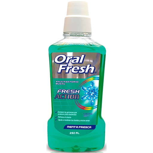 [7800004000326] Oral Fresh Fresh Action Menta Fresca Enjuague Bucal 250 mL Maver