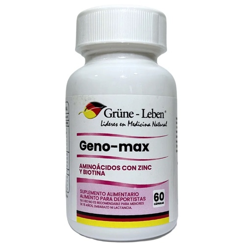 [900800100552] Geno-max Colágeno+Aminoácidos+Biotina+Vit. C+Selenio 60 Cápsulas Grune Leben
