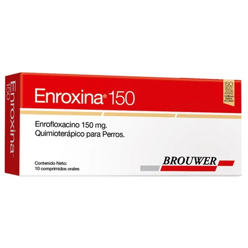 [7797600000648] Enroxina 150 mg Perros 10 Comprimidos Brouwer
