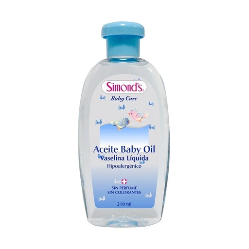 [7804945001329] Simond's Aceite Baby Oil Vaselina Líquida 210 mL
