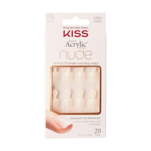[731509642667] Kiss 28 Uñas Postizas Francesas Nude Acrylic