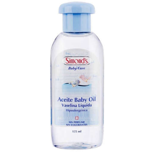 [7804945001305] Simond's Aceite Baby Oil Vaselina Líquida 125 mL