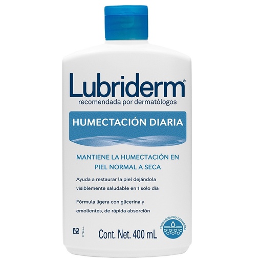 [7790010003001] Lubriderm Humectación Diaria Crema Corporal Piel Normal a Seca 400 mL Johnson & Johnson