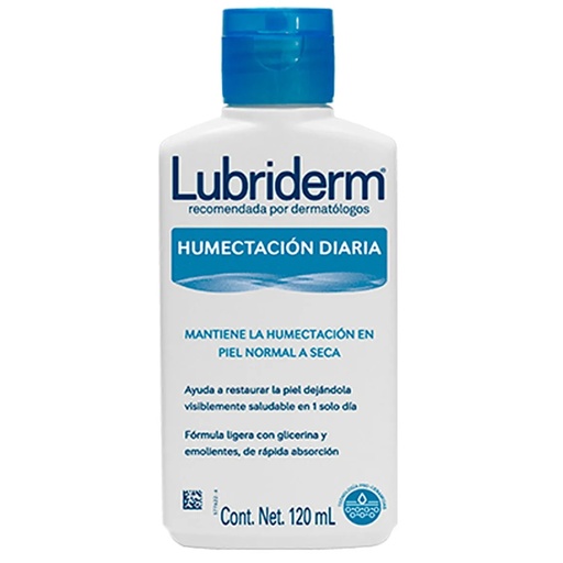 [770203124485] Lubriderm Humectación Diaria Crema Corporal Piel Normal a Seca 120 mL Johnson & Johnson