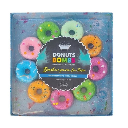 [7809601116751] Donuts Bombs 9 Bombas de Baño Efervescentes para la tina La Prepie