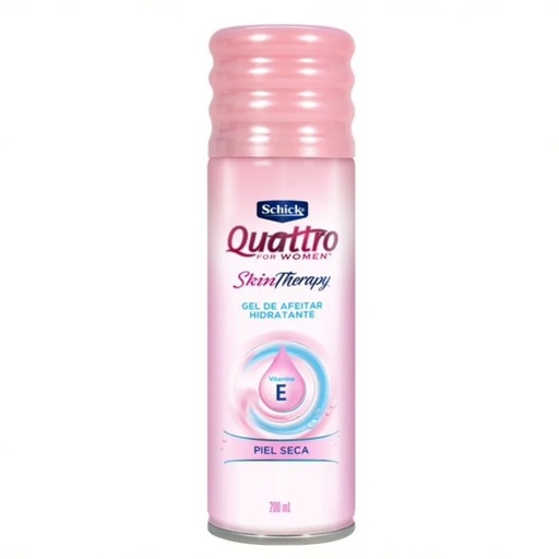 [841058003618] Quattro For Women Gel de Afeitar Hidratante Skin Therapy 200 mL Schick