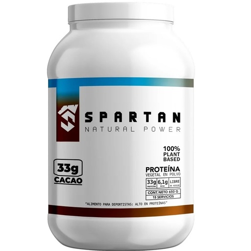 [7804676660499] Proteina Vegetal Sabor Cacao Polvo 650 g Spartan