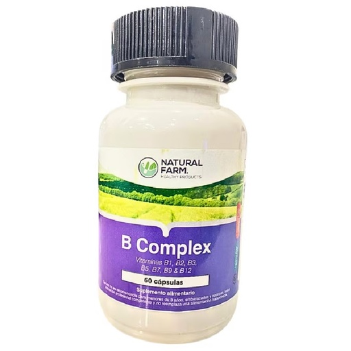 [9023187894416] B-Complex (8 Vit.) 60 Cápsulas Natural Farm