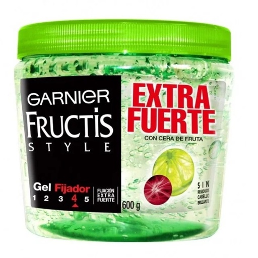 [7506078955035] Fructis Style Gel Fijador Extra Fuerte 600 g Garnier