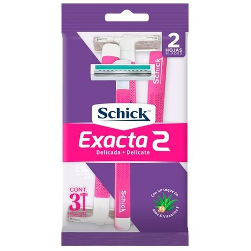 [7591066681300] Schick Exacta 2 3 Máquinas de Afeitar Edgewell P.C.
