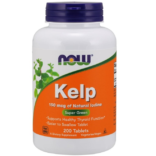 [733739026804] Kelp 150 mcg 200 Comprimidos Veganos Now
