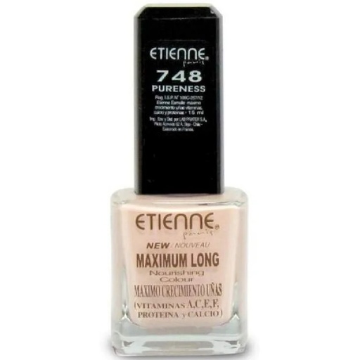 [7804918104743] Etienne Esmalte de Uñas Máximo Crecimiento 748 Nude Rose15 mL