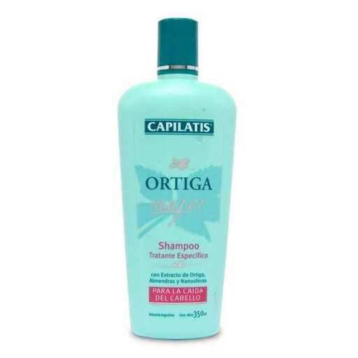 [7792640003307] Capilatis Mujer Shampoo Anticaída Ortiga Tratante Específico 350 mL