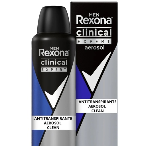 [7506306214972] Rexona Clinical Expert Antitranspirante Aerosol Clean 150 mL Unilever