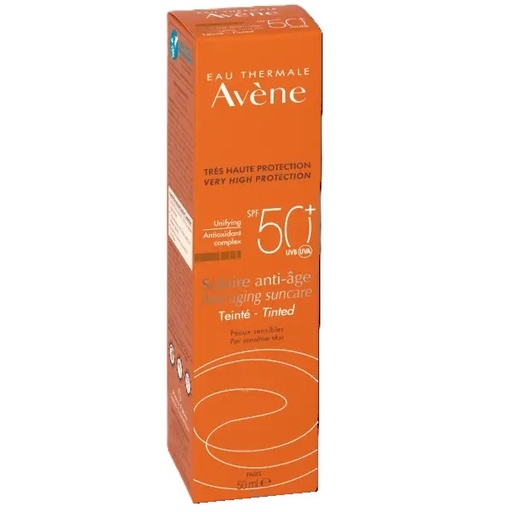 [3282770203165] Avene Solar Anti Age FPS 50+ Bloqueador Antiarrugas con Color 50 mL Pierre Fabre