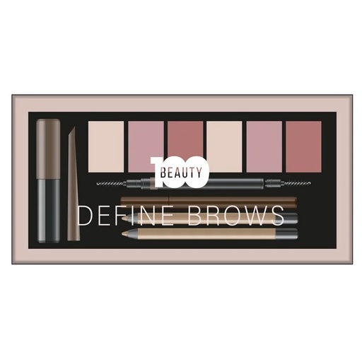 [7805633026297] Set de Maquillaje de Cejas Beauty 100