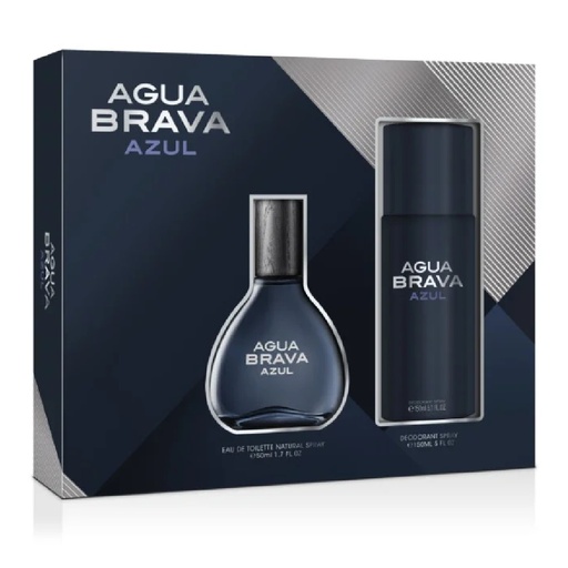 [8411061090978] Agua Brava Azul Spray 50 mL + Desodorante Spray 150 mL Puig