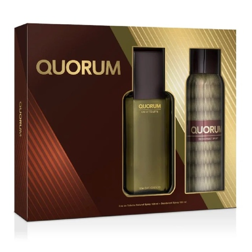 [8411061091012] Quorum EDT Spray 100 mL + Desodorante Spray 150 mL Puig
