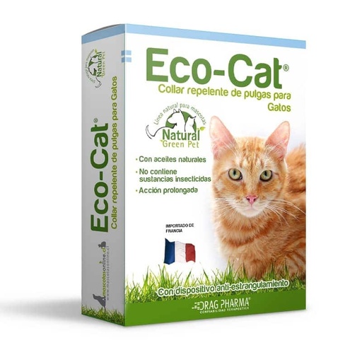 [7800006004438] Eco-Cat Gatos Collar Repelente de Pulgas Drag Pharma