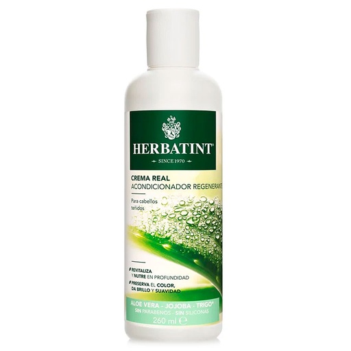 [8016744806176] Herbatint Aloe Vera Acondicionador Regenerante Crema Real 260 mL