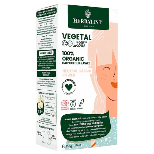 [8016744803090] Herbatint Neutral Cassia Power Henna Temporal 100 g