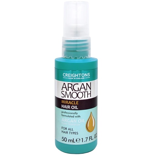 [5015833331332] Argan Smooth Miracle Hair Oil Óleo para Cabello 50 mL Creightons