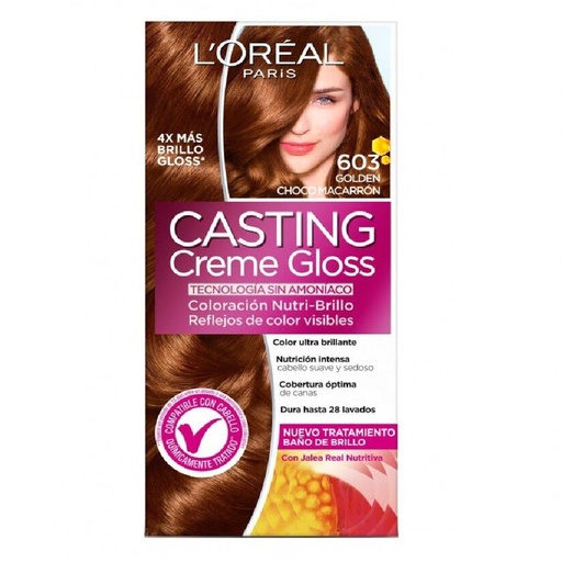 [7899026496507] Casting Creme Gloss 603 Golden Choco Macarrón Temporal L'oreal