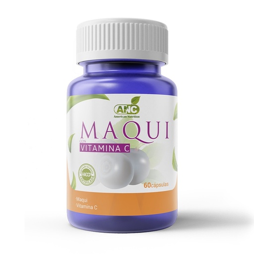 [7805357001778] Maqui + Vitamina C 60 Cápsulas ANC American Nutrition