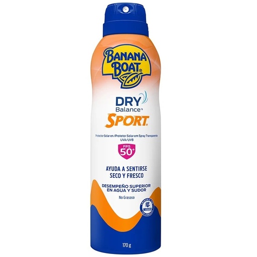 [079656525243] Banana Boat Dry Balance Sport FPS 50+ Bloqueador Spray 170 g