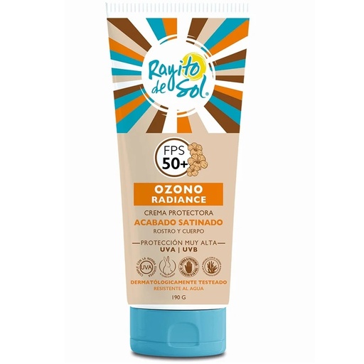 [7804907992504] Rayito de Sol Ozono Radiance FPS 50+ Bloqueador Solar 190 g