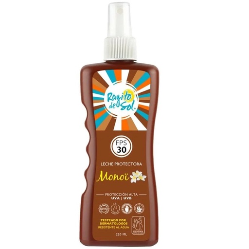 [7804907972384] Rayito de Sol Leche Protectora Monoi FPS 30 Bloqueador 190 g Petrizzio