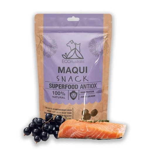 [0737186846763] SuperFood Antiox Snack Maqui Salmón 80 g Eco Australis