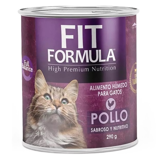 [7800006006401] Fit Formula Gatos Alimento Húmedo Pollo Lata 290 g