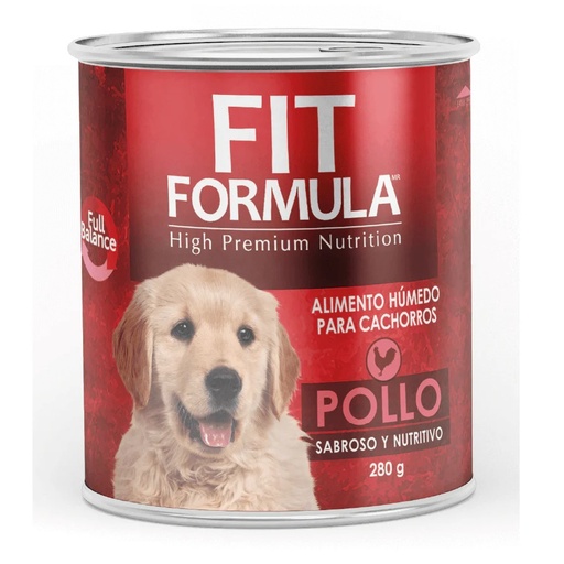 [7800006006418] Fit Formula Perro Cachorro Alimento Húmedo Pollo Lata 280 g