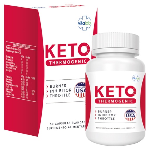 [737186233433] Keto Thermogenic 60 Cápsulas Vitalab