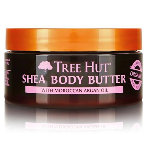 [075371010088] Tree Hut Manteca Corporal Organic Shea Body Butter Moroccan Argan Oil Fragancia Rosa 198 g