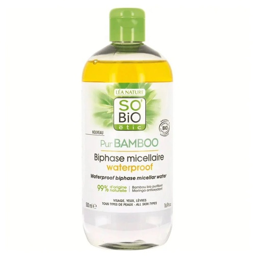 [3517360019780] So Bio Étic Tónico Agua Micelar Bifásico Bamboo 500 mL