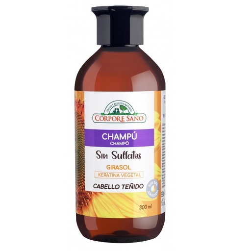 [8414002081202] Corpore Sano Sin Sulfatos Girasol Shampoo Cabello Teñido 300 mL