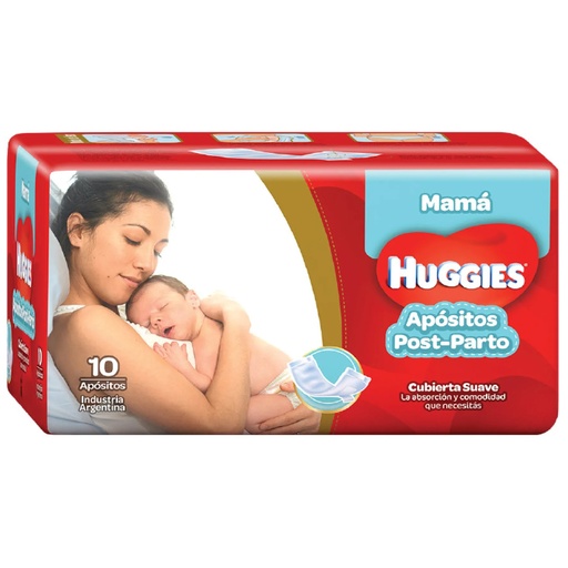 [7794626001475] Huggies Apósitos Post-Parto 10 Unidades Kimberly Clark