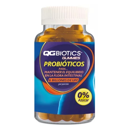[7804651938346] QGBiotics Gummies Probióticos 6000 mill. UFC 60 Gomitas Genomma Lab