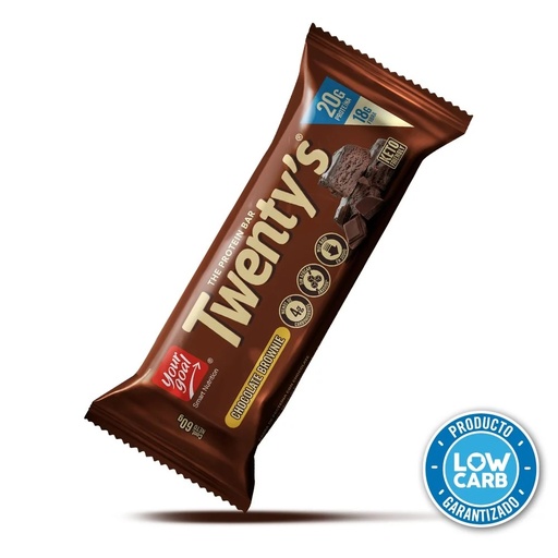 [7804609252616] Twenty's Chocolate Brownie Barra de Proteína 60 g Your Goal
