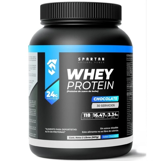[7804676660659] Whey Protein Chocolate 907 g Spartan