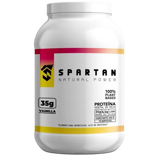 [7804676660482] Proteina Vegetal Sabor Vainilla Polvo 650 g Spartan