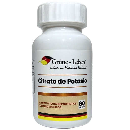 [900800100538] Citrato de Potasio 500 mg 60 Cápsulas Grune Leben
