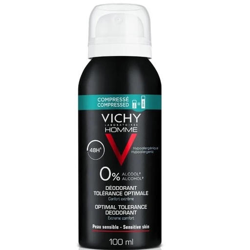 [3337875703154] Vichy Homme Tolerancia Óptima Desodorante Spray Hombre 100 mL