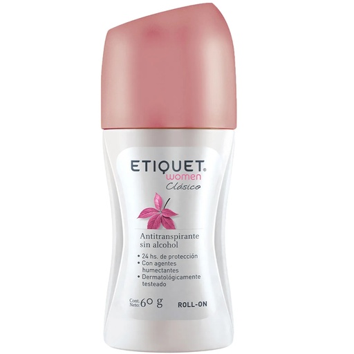 [7804900610955] Etiquet Women Clásico 24 h Antitranspirante Roll-On 60 g GSK