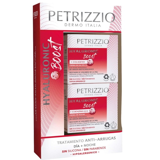 [7804907875258] Hyaluronic Boost Crema de Día 50 g + Crema de Noche 50 g Petrizzio