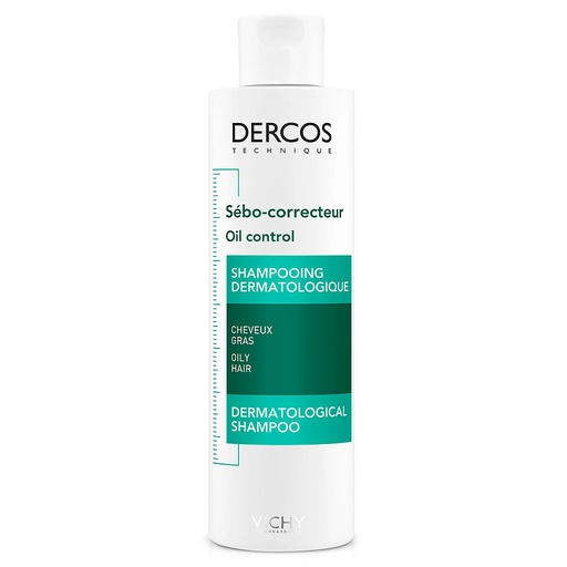 [3337875874366] Dercos Sebocorrector Shampoo Cabellos Grasos 200 mL Vichy